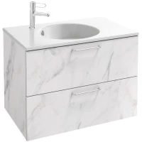 Тумба белый мрамор 80 см Jacob Delafon Odeon Rive Gauche EB2522-R5-NR4