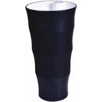 Раковина CeramaLux G-308B 42x42 см, напольная, черный/белый