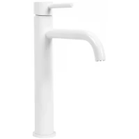 Смеситель для раковины Rea Lungo REA-B4400 без донного клапана, белый