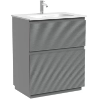 Тумба под раковину Sancos Folk Floor FL70FGS 69 см, напольная, темно-серый матовый