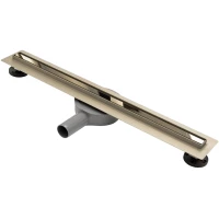 Душевой трап (лоток) Rea Neo Slim Pro REA-G5698 60 см, с решеткой, щелевой, золотой
