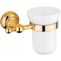 Стакан для зубных щеток Cezares Aphrodite APHRODITE-TUMS-03/24-M настенный, золотой