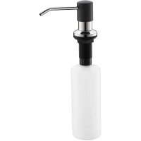 Дозатор для жидкого мыла Emar ЕД-401D.7 350 мл, встраиваемый, для кухни, антрацит 