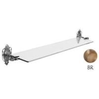 Полка стеклянная 76 см бронза Art&Max Impero AM-1729-Br