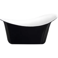 Акриловая ванна Lagard Tiffany Black Agate lgd-tf-ba 175x82,5 см, отдельностоящая, черный