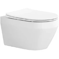 Унитаз подвесной Aquatek Лея AQ1199-00 безободковый, с сиденьем микролифт, белый