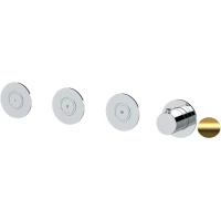 Термостат для ванны Remer X Style X99D3PKBBG встраиваемый, золотой матовый