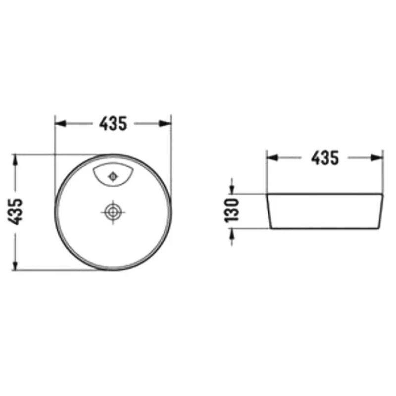 Раковина 43,5x43,5 см Bond Circle S03-430