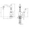 Смеситель для раковины с донным клапаном Caprigo Adria Uno 02-524-crm  - 3