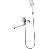 Смеситель для ванны Prohanss P62.22 универсальный, с душевым гарнитуром, хром