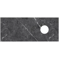 Столешница 120,3 см черный мрамор Runo Каппа 00-00001091