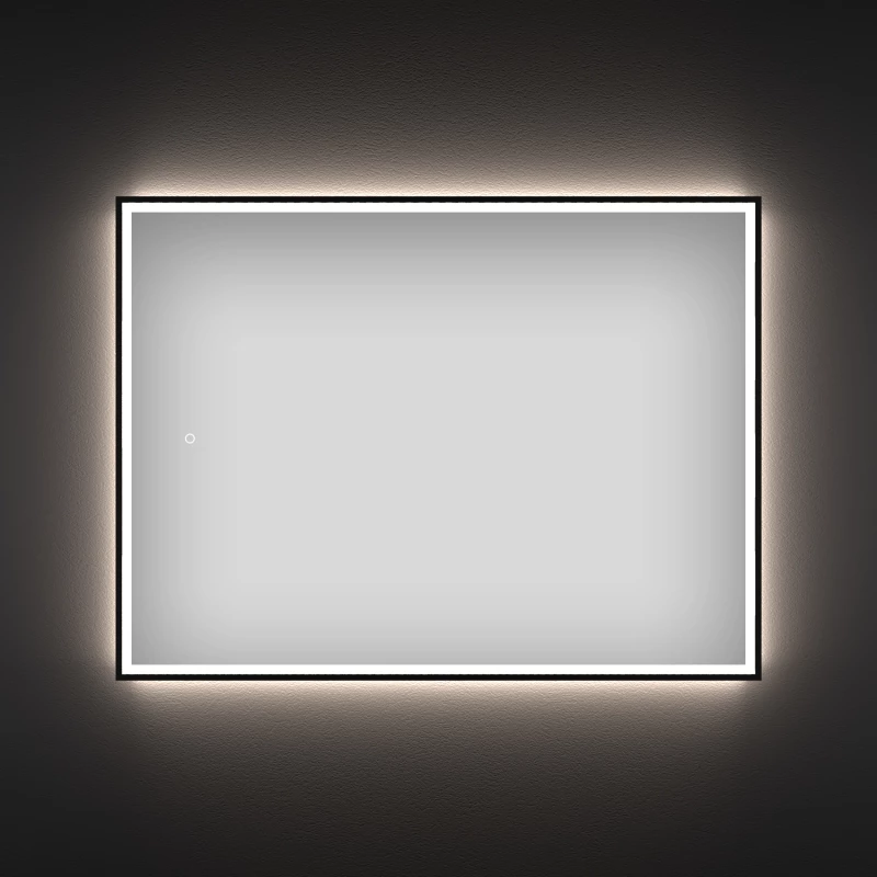Зеркало 60x50 см черный матовый Wellsee 7 Rays’ Spectrum 172201150