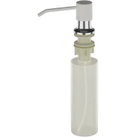 Дозатор для жидкого мыла Ulgran U-01-341 330 мл, встраиваемый, для кухни, ультра-белый