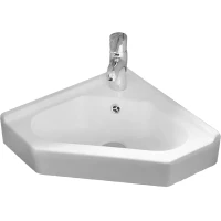 Раковина WeltWasser Aisbach 7012 GL-WT 10000008681 55x38,5 см, угловая, подвесная, белый