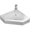 Раковина WeltWasser Aisbach 7012 GL-WT 10000008681 55x38,5 см, угловая, подвесная, белый Раковина WeltWasser Aisbach 7012 GL-WT 10000008681 55x38,5 см, угловая, подвесная, белый - 1