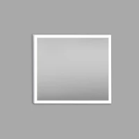 Зеркало Xpertials Etna 84354135-43561 100x80 см, с LED-подсветкой, сенсорным выключателем, диммером, антизапотеванием, нержавеющая сталь