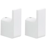 Комплект крючков Gedy Pirenei PI27(02) для ванны, белый матовый