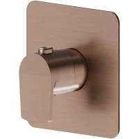 Термостат для душа Newform Haka 67691E.59.067 встраиваемый, медь матовая