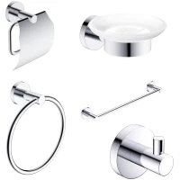Набор аксессуаров AQUAme Trento AQM7221CR хром
