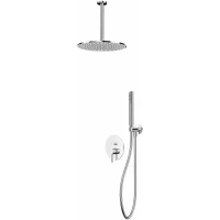 Душевой комплект Whitecross Y YSET12CR 300 мм, со смесителем, хром