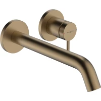 Смеситель для раковины Hansgrohe Tecturis S 73351140 встраиваемый, с выпуском, бронза