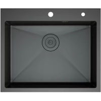 Кухонная мойка D&K DKS604506 60x45 см, графит