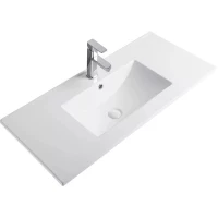 Раковина CeramaLux 9090E 91,5x46,5 см, накладная, белый