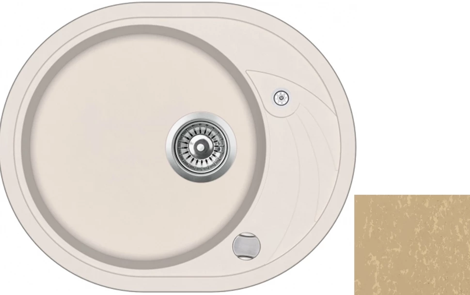 Кухонная мойка Teka Clave 45 S-TQ топаз бежевый 40148152 держатель для туалетной бумаги keeplex light 13 4×13×12 4 см бежевый топаз
