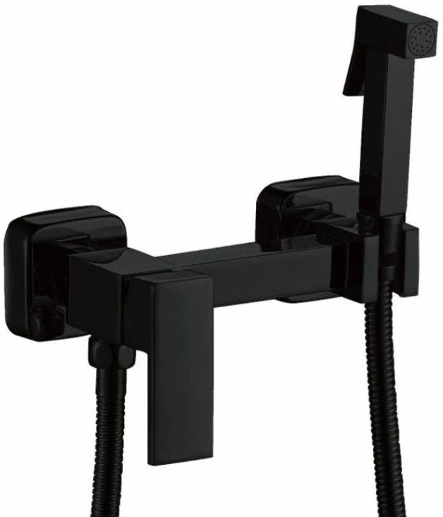 Гигиенический душ Haiba HB5513-7 со смесителем, черный матовый
