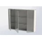 Зеркальный шкаф 100,5x75 см белый глянец Aquanet Остин 00203928 - 4