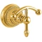 Крючок Nicolazzi Impero 1481GB36 двойной, для ванны, золотая латунь - 1