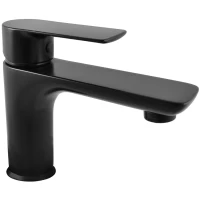 Смеситель для раковины Rav Slezak Vltava VT426.5CMAT без донного клапана, черный матовый