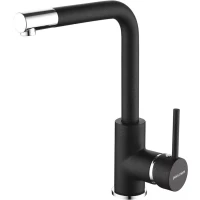 Смеситель для кухни Paulmark Honner Ho212018-BLM черный металлик