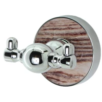 Крючок WasserKRAFT Regen K-6923D двойной, для ванны, хром