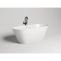 Ванна из литьевого мрамора Salini S-Sense Mona 102912G 170x72 см, отдельностоящая, белый глянец