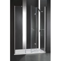 Душевая дверь складная Cezares Elena 110 см текстурное стекло ELENA-W-BS-13-30+40/40-P-Cr-R
