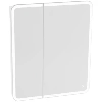 Зеркальный шкаф 70x80 см белый глянец Grossman Адель 207004