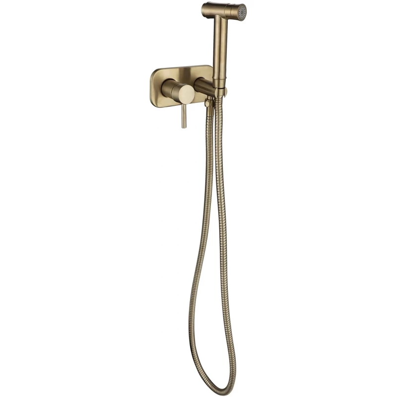 Гигиенический душ AltroBagno Metropoli 060115 OrSp со смесителем, золотой матовый