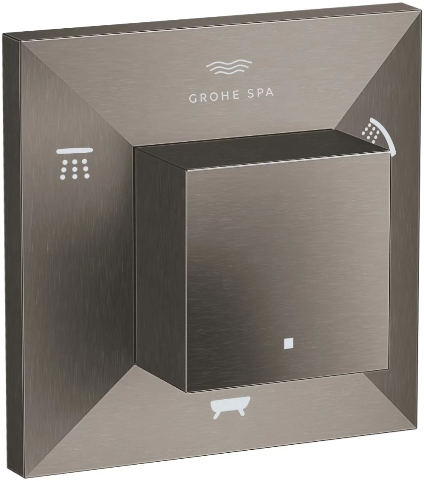 

Переключатель на три положения Grohe Allure Brilliant 29399AL0 темный графит матовый
