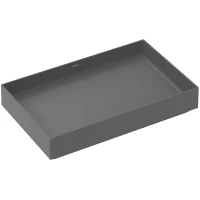 Раковина-чаша Hansgrohe Xuniva Evo E 60326760 65x40 см, накладная, серый матовый