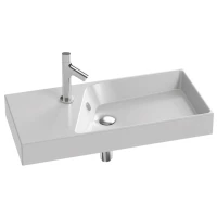 Раковина подвесная, гладкая нижняя поверхность 80x37 см Jacob Delafon Rythmik EXP112-Z-00