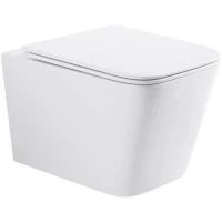 Унитаз подвесной Wonzon & Woghand Rona WW-UP2216-MW безободковый, торнадо, с сиденьем микролифт, белый матовый