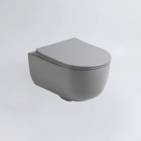 Унитаз подвесной Vincea Evo VT1-34SMG безободковый, с сиденьем микролифт, серый матовый