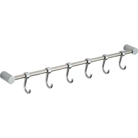 Планка с крючками Savol S-006206 для ванны, хром
