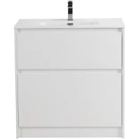 Тумба под раковину BelBagno Kraft KRAFT39-800/390-2C-PIA-BO 80,5 см, напольная, Bianco Opaco