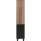 Пенал Brevita Dakota DAK-050350-19/02Л напольный L, черный матовый/дуб галифакс - 1
