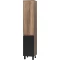 Пенал Brevita Dakota DAK-050350-19/02Л напольный L, черный матовый/дуб галифакс - 2