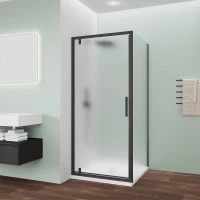 Душевой уголок Veconi Ottimo OP30B-SP-9090-07-C9 90x90 см, профиль черный матовый, стекло матовое