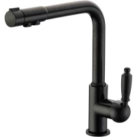 Смеситель для кухни Zorg ZR 320 YF-33 ЧЕРНЫЙМЕТАЛЛ с подключением к фильтру, черный металлик