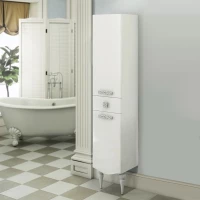 Пенал Comforty Монако 00004140124 напольный L, белый глянец 